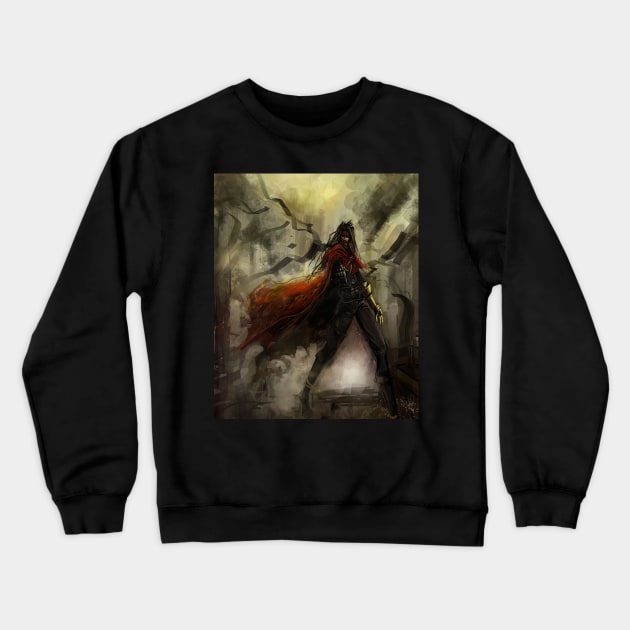 Drawing of Fantasy Gunner Crewneck Sweatshirt by SkyfrNight